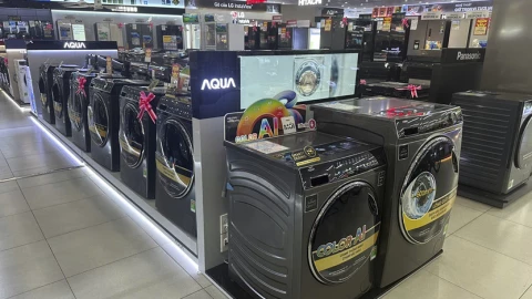 Aqua bán độc quyền 5 máy giặt ở Điện Máy Xanh