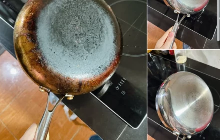 Mách chị em bí kíp shopee cọ đít xoong nồi sạch như mới