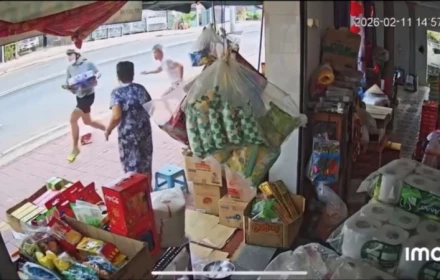 2 thanh niên cướp 3 thùng bia, cụ ông giằng co quyết liệt