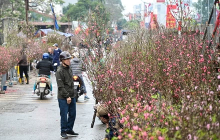 Không khí lạnh tràn xuống miền Bắc đêm giao thừa