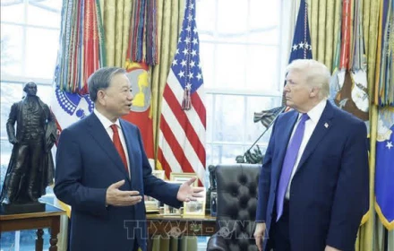 Kết quả làm việc quan trọng giữa Tổng bí thư Tô Lâm và Tổng thống Donald Trump