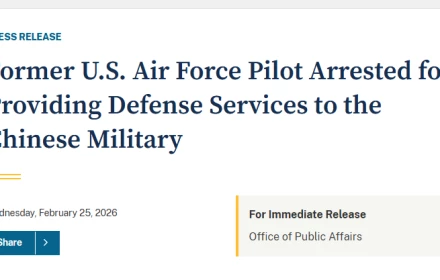 Cựu phi công Mỹ vừa bị bắt vì huấn luyện cho quân đội Trung Quốc