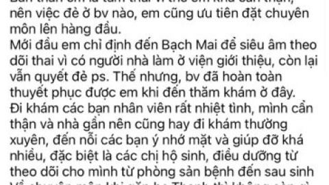 Kỳ tích tam thai IVF tại Khoa sản Bệnh viện Bạch Mai