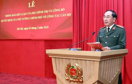 Thượng tướng Trần Quốc Tỏ thôi giữ chức Thứ trưởng Bộ Công an