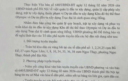 Thông tin không cấp Giấy phép xây dựng từ 19/1/26  khiến dân cư Gia Lâm, Hà Nội xôn xao