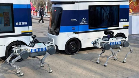 Trung Quốc sắp đưa chó robot và xe tự hành vào tuần tra an ninh