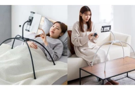 Giá đỡ 4 chân cho phép bạn vừa nằm vừa lướt web, xem phim