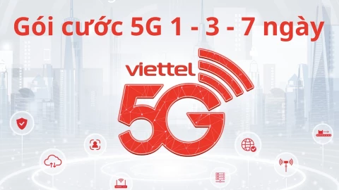Cách đăng ký 5G Viettel dùng ngắn trong 1 ngày, 3 ngày và 7 ngày