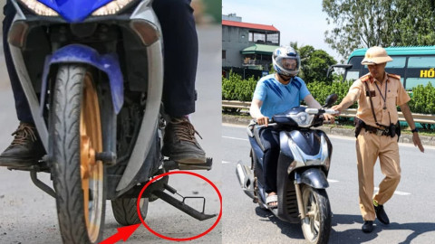 Ngỡ vô hại, hoá ra quên gạt chân chống cũng bị phạt nặng, chủ xe cần nên biết
