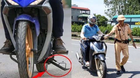Ngỡ vô hại, hoá ra quên gạt chân chống cũng bị phạt nặng, chủ xe cần nên biết