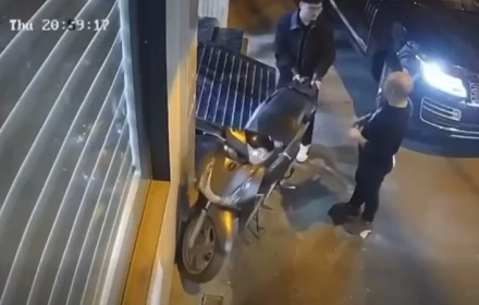 Cục CSGT xác minh clip tài xế Range Rover chọc thủng lốp xe máy SH