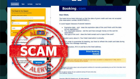 Microsoft cảnh báo trò giả mạo web Booking.com bằng kỹ năng “thao túng tâm lý”