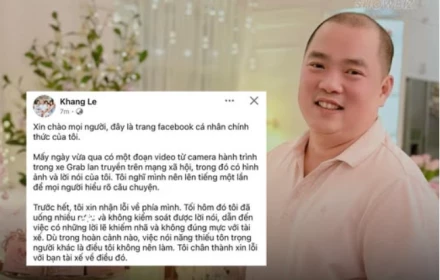 Nhạc sĩ Minh Khang xin lỗi sau lùm xùm chửi tài xế Grab