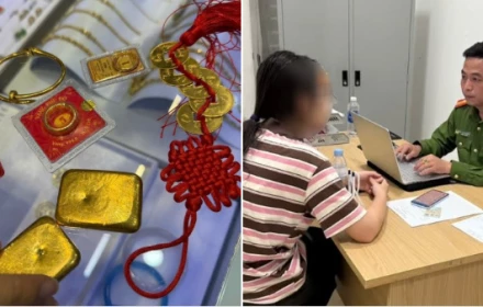 Công an phường Yên Hòa kịp thời ngăn chặn nữ sinh bị lừa đảo, mang vàng đi bán