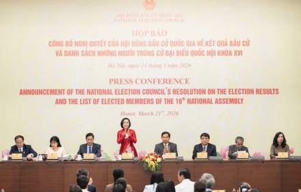 Chi tiết tỉ lệ phiếu bầu của 500 đại biểu Quốc hội khóa XVI