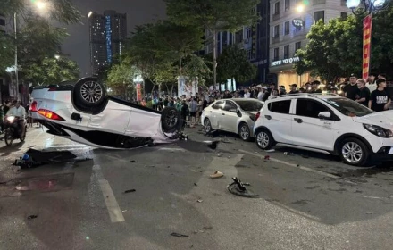 Tạm giữ hình sự tài xế Lexus gây tai nạn liên hoàn trên phố Trung Kính!