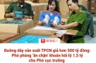 Nóng!! Đường dây sản xuất TPCN giả hơn 500 tỷ đồng: Phó phòng ‘ăn chặn’ khoản hối lộ 1,5 tỷ cho Phó cục trưởng