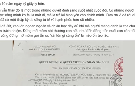 Vợ lên mạng tố chồng cũ không chu cấp cho con. Nên không?