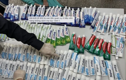 Ai đã bỏ hơn 10kg ma túy vào tuýp kem đánh răng, thuê 4 tiếp viên hàng không xách tay?