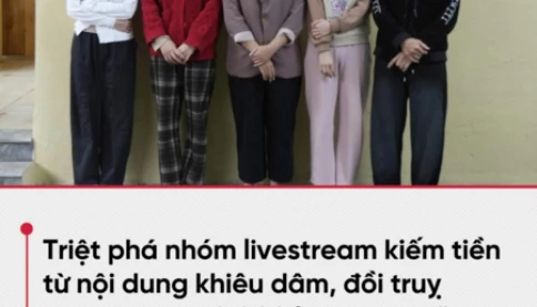 Bắt nhóm livestream, phát trực tiếp nội dung nhạy cảm được tổ chức theo ca, mỗi ca kéo dài khoảng 4 giờ