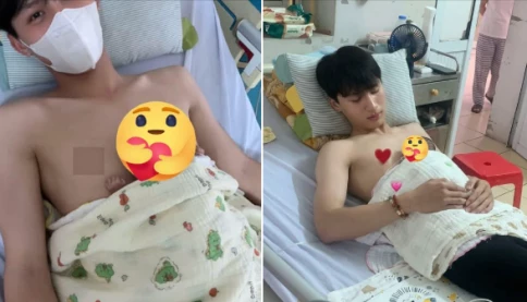 Chàng trai 20 tuổi "da kề da" bé sơ sinh 1,1 kg