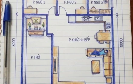 Thiết kế mặt bằng nhà này có gì bất hợp lý?