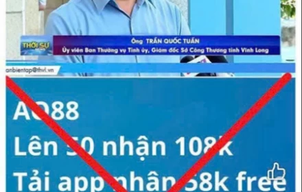 Giả mạo bằng AI, lấy hình ảnh của Giám đốc Sở Công Thương tỉnh quảng cáo cho web đánh bạc