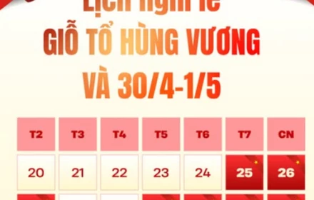 Khả năng có thể được hoán đổi để nghỉ lễ Giỗ tổ, 30/4 và 1/5 liền mạch?