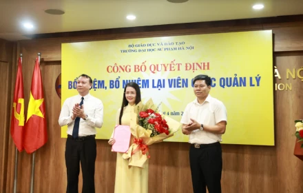 Trường Đại học Sư phạm Hà Nội tổ chức lễ công bố quyết định bổ nhiệm và bổ nhiệm lại viên chức quản lý