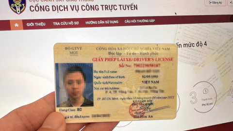 Đã có thể đổi bằng lái B1, B2 sang C1 trên Cổng dịch vụ công