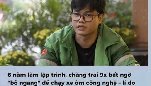 Câu chuyện xôn xao: Bỏ việc IT đi chạy grab ở Hà Nội nuôi vợ con ở quê