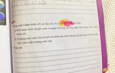 Nghi vấn sách bài tập học sinh gắn link hướng dẫn xem phim 'người lớn'