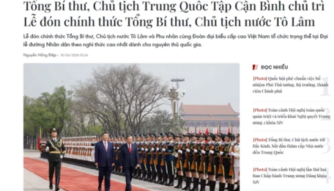 Trung Quốc bắn 21 loạt đại bác chào mừng Tổng Bí thư, Chủ tịch nước Tô Lâm