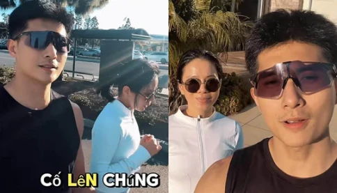 Hình ảnh mới nhất của ca sĩ Lệ Quyên và tình trẻ ở Mỹ