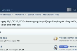 Admin VOZ tuyên bố: Không đóng cửa diễn đàn, tạm ngưng bình luận là để triển khai xác thực danh tính