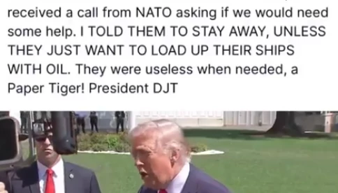 Vừa xong! Tổng thống Trump chỉ trích NATO là "hổ giấy"
