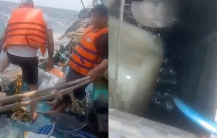 Thuyền trưởng kể lại 30 phút sinh tử khi 10 người trôi dạt trên biển