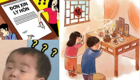 Viral: Em có 1 thắc mắc như này, vợ chồng ly hôn có con chung, sau này tèo hết thì con nó thờ, vậy là 2 đứa lại chung 1 nhà à 🙄