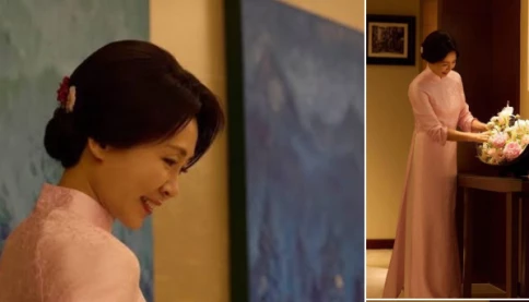 Đệ nhất Phu nhân Hàn Quốc đẹp như tranh trong tà áo dài