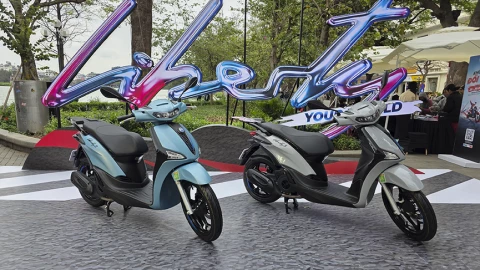 Vespa mở không gian trải nghiệm Libery 2025 gần điểm checkin “chia tay” Hàm Cá Mập
