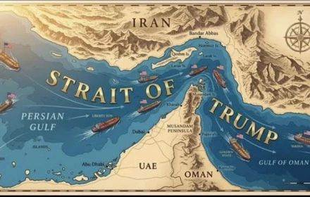 Tổng thống Trump gây chú ý khi đăng bài “đổi tên” eo biển Hormuz thành eo biển Trump