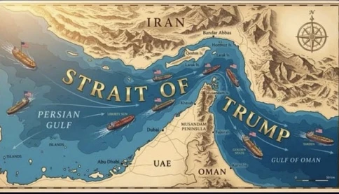 Tổng thống Trump gây chú ý khi đăng bài “đổi tên” eo biển Hormuz thành eo biển Trump