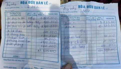 Khách sạn bị tố 'chặt chém', thu phí phục vụ 2,5 triệu, bia 900 nghìn đồng/thùng