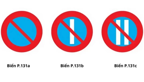 Phân biệt một và hai gạch trắng trên biển cấm đỗ xe