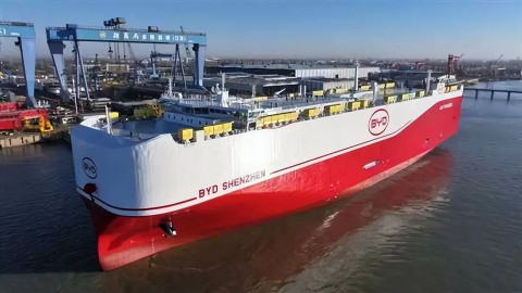 Siêu tàu vận chuyển BYD bắt đầu thử nghiệm, không gian bên trong và sức chứa khủng cỡ nào?