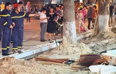Đà Nẵng: Tường quán cà phê đổ, đè chết nam công nhân đang thi công vỉa hè