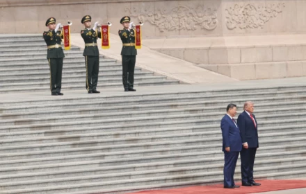 Chủ tịch Trung Quốc Tập Cận Bình đón tiếp Tổng thống Mỹ Donald Trump
