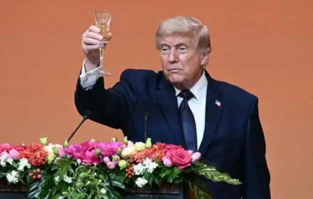 Ông Trump có phá lệ uống rượu trong yến tiệc ở Bắc Kinh?
