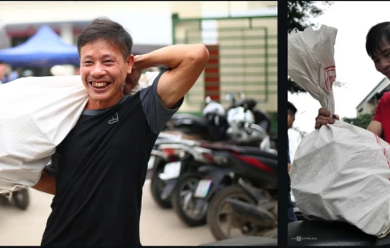 Mang bao tải đi đựng tiền - Tại sao tiền đền bù giải phóng mặt bằng là tiền mặt?