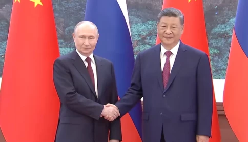 Video Tập Cận Bình bắt tay và chụp ảnh với Tổng thống Nga Vladimir Putin